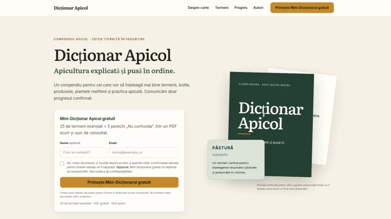 Dicționar Apicol — Publishing & Marketing Platform